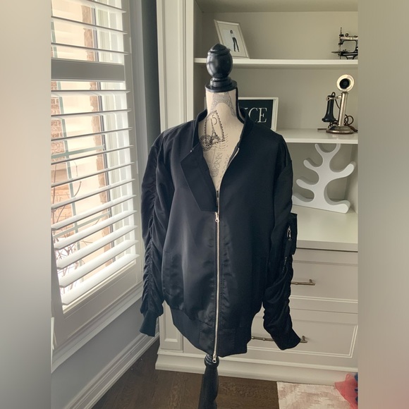 KOLLAR CLOTHING BLIGO Bomber Jacket Black Men’s Size Extra Large Like New - Picture 13 of 16